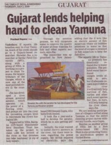 Times of India - Gujarat: Gujarat lends helping hand to clean Yamuna